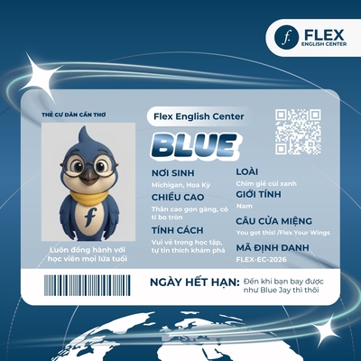 Gặp Gỡ Blue - Linh Vật Truyền Cảm Hứng Tại Flex English Center